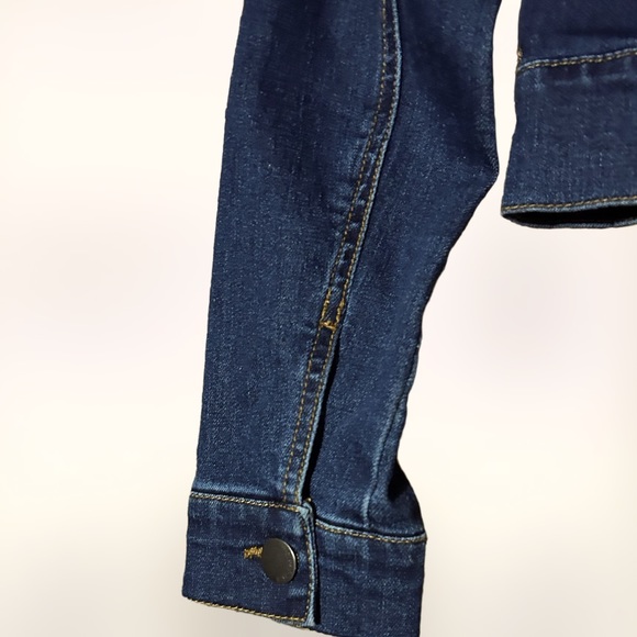 NWOT MAX JEANS The PERFECT Women’s Soft & Stretchy Blue Denim Jacket SZ XS - Picture 6 of 8